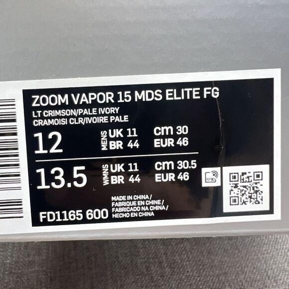 Nike Mercurial Vapor 15 Elite MDS FG CR7 Soccer Cleats Size 12 FD1165-600 - Picture 12 of 12